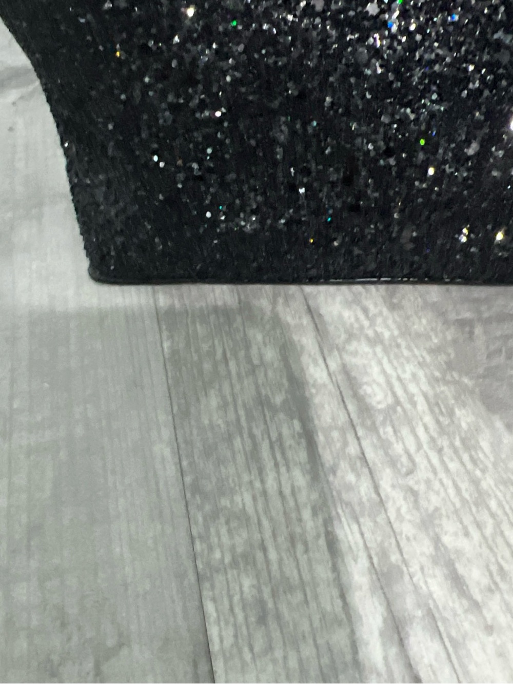 kate spade Greta Court Penny Black Glitter Tote with Matching Wallet - Picture 4 of 7